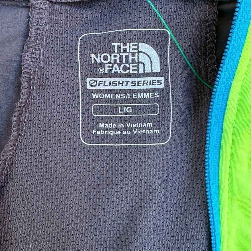 The North Face Women's High-Vis Lime Green and Black Windbreaker Jacket - Picture 5 of 14